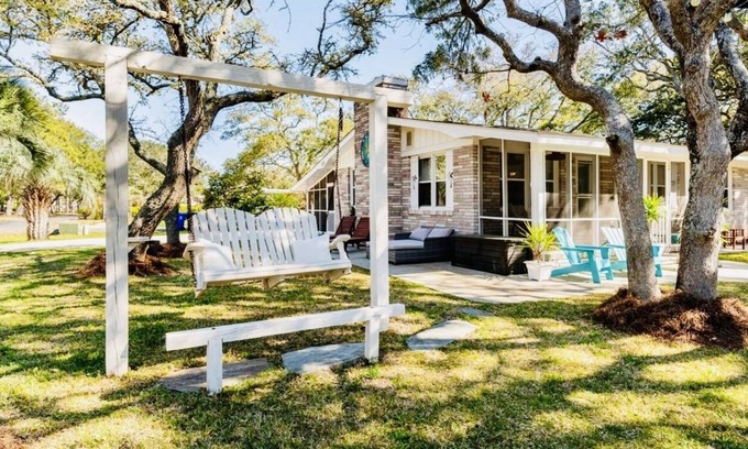Yaupon Beach House | Ocean View Retreat with Game Room & Fire Pit for Families