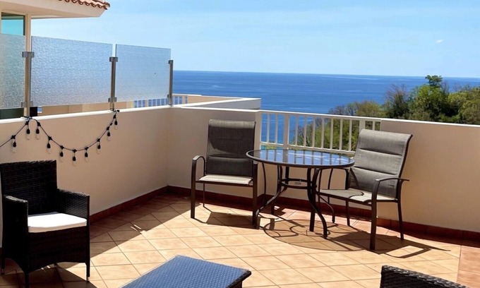 Borinquen Apartment | Ocean View Terrace PH | 72 Hr Backup Battery