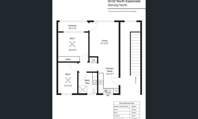 Glenelg North Apartment | Ocean View Two Bedroom Apartment with Family Amenities
