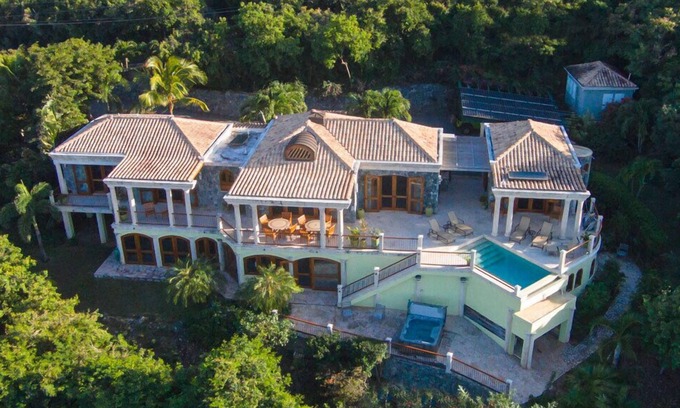 Great Cruz Bay House | Magnificent Oceana Villa: Pool, Spa & Guest Rated 9.8