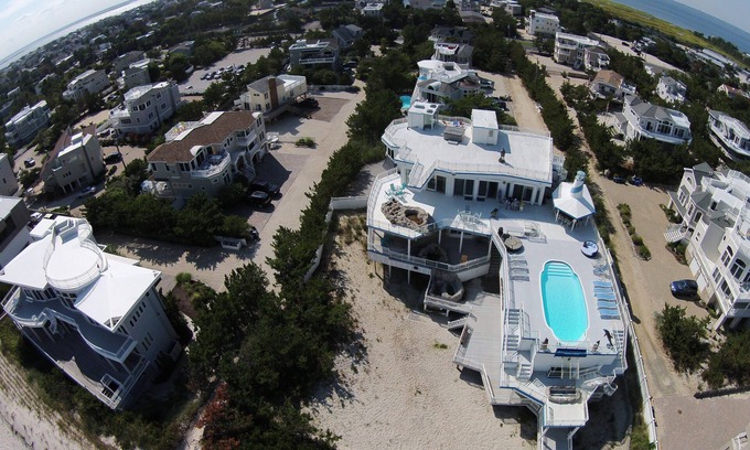 Loveladies House | Oceanfront Retreat with Rooftop Hot Tub & Pool Access