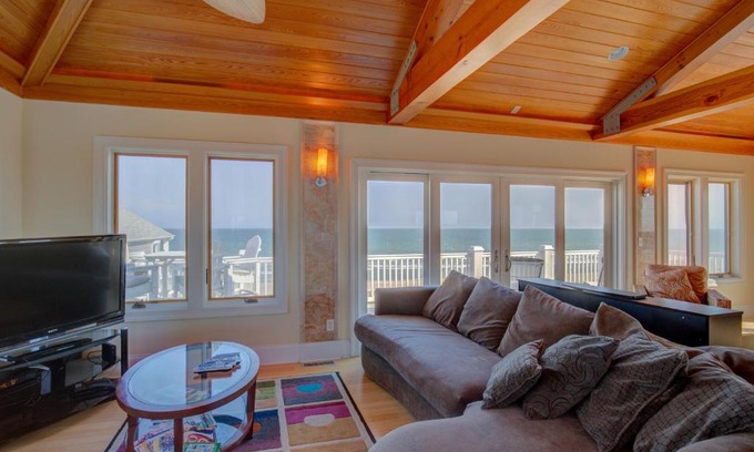 Ocean City Beach House | Oceanfront Acropolis: Relax by the Pool with Ocean Views