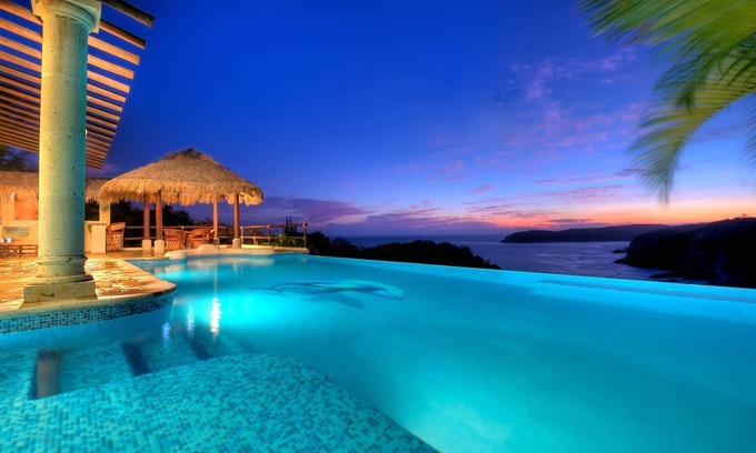 Santa Maria Huatulco Villa | Oceanfront Villa at Violin Bay with Pool and Spa Amenities
