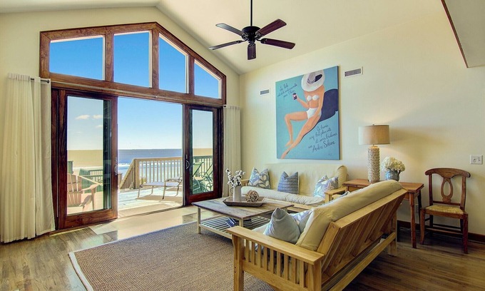 Charleston County House | Oceanfront 4BR Retreat with Private Beach Access & Breakfast