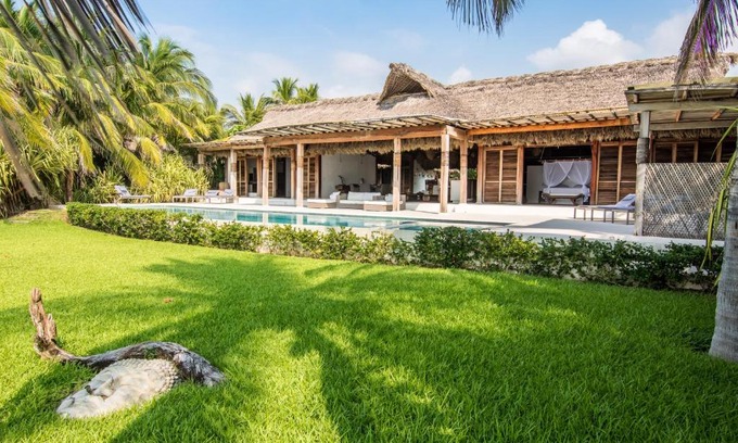 Barra de Colotepec Villa | Oceanfront Casa Rhino: Guest Rated 9.8 with Private Beach