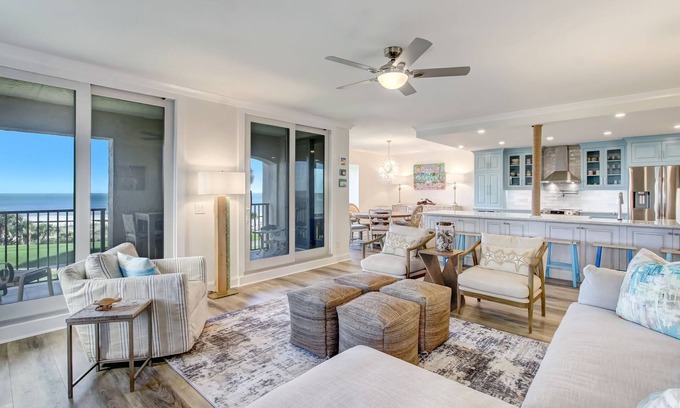 Fernandina Beach Condo | Oceanfront Sea Dunes Villa: Renovated Bliss with Pool