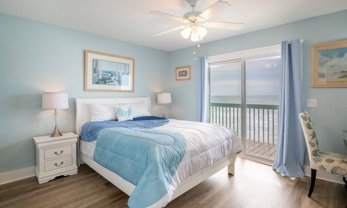 Kure Beach Condo | Oceanfront Condo with Pools and Ocean Views at Kure Beach