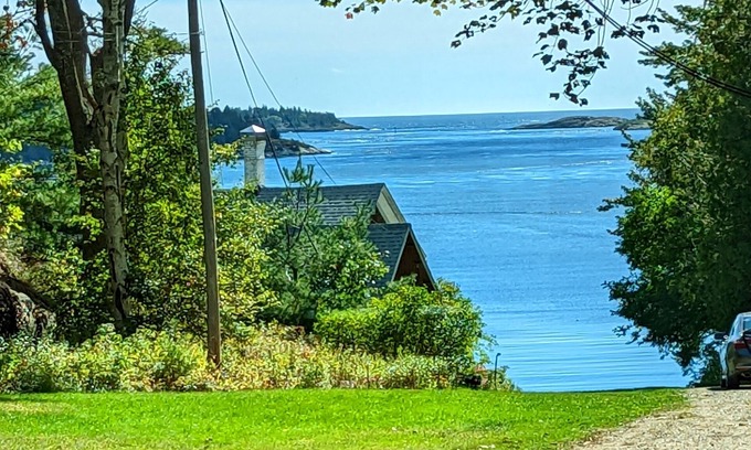 Phippsburg House | Cozy Oceanfront Cottage Near Popham Beach with Pool