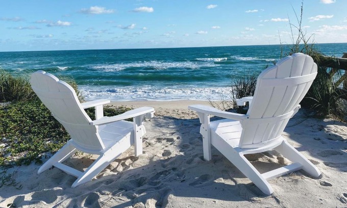 Floridana Beach House | Oceanfront Elegance: 4-Star Beach House with Hot Tub