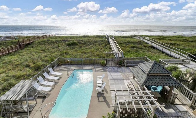 North Carolina Coast House | Coastal Retreat: Carolina Calm with Oceanfront Pool Access