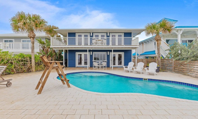 New Smyrna Beach House | Beachfront Pool Retreat with Ocean Views and Pet-Friendly Options