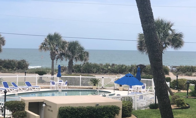 Breakers Condo | Oceanfront Retreat with Pool & Steps to Tranquil Beach