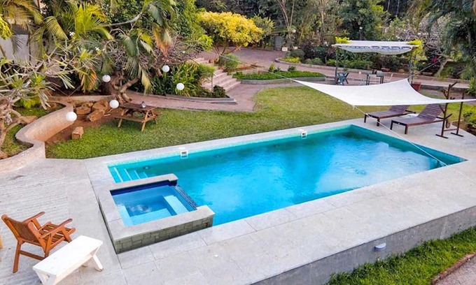 Uttan House | Oceanfront Villa with Private Pool at Uttan Beach
