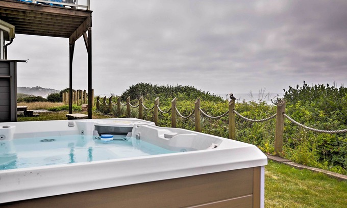 South Beach Cottage | Oceanfront South Beach Retreat with Hot Tub & Sauna