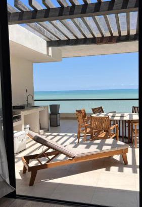 Tampico Apartment | Oceanfront Two-Story Penthouse in Velamar 3BR Sleeps 12 Private Terrace
