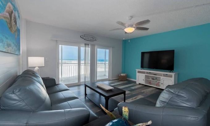 South Patrick Shores Condo | Oceanfront Condo at Sandpiper Towers with Ocean Views