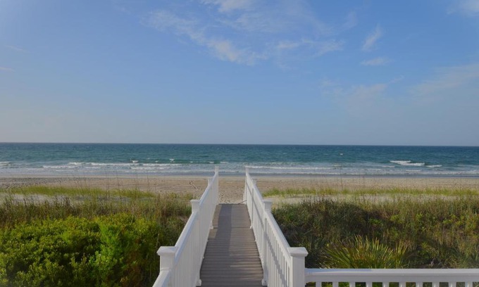 Emerald Isle House | Oceanfront Retreat with Private Beach & Perfect 10 Rating