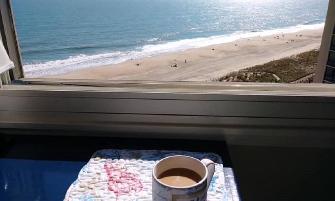 North Ocean City Condo | Oceanfront Escape with Pool, Spa & Unmatched View