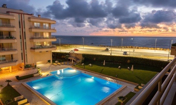 Furadouro Apartment | Oceanview Retreat with Pools and Family-Friendly Amenities