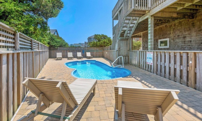Hatteras House | Discover Oceanfront Bliss: Pool, Hot Tub & Beach Access