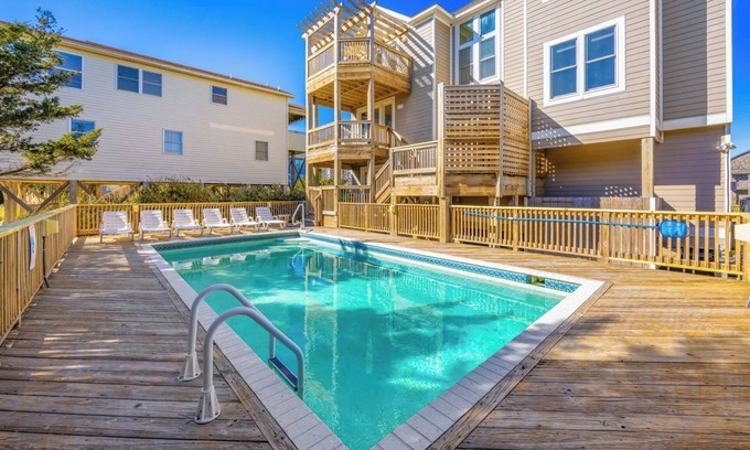 Frisco House | Unforgettable Oceanview Retreat in Frisco with Pool & Hot Tub