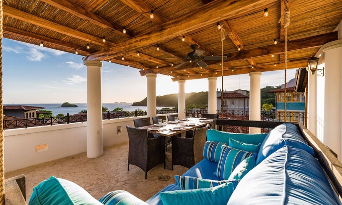 Las Catalinas Apartment | Oceanview Sunset Terrace: Beachside Bliss Awaits You