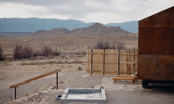 Fremont County Apartment | Relaxing Ocotillo Tiny Home with Spa and Hot Tub Access