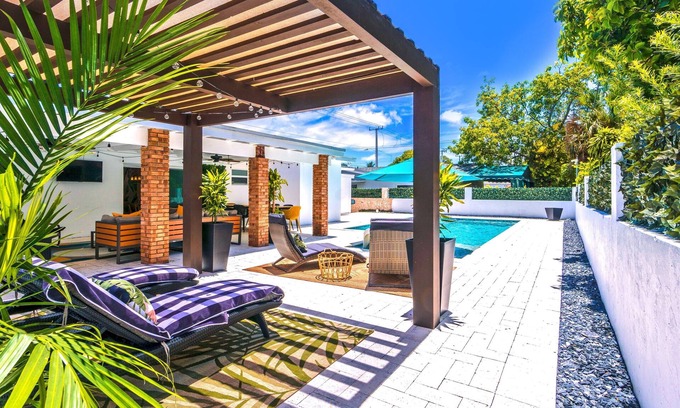 Coral Way Villa | Perfect Getaway: Close to Brickell with Pool & Spa