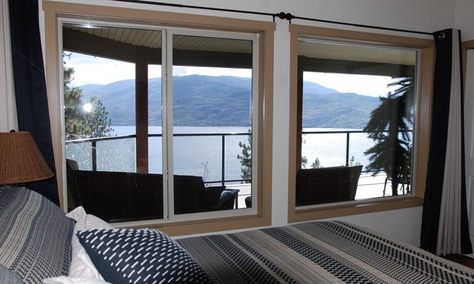 Central Okanagan House | OKA B&B - Scenic Mountain & Water Views with Pool Access