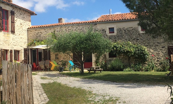 Chateau-Guibert House | Historic Renovated Farmhouse with Ocean View & Pool