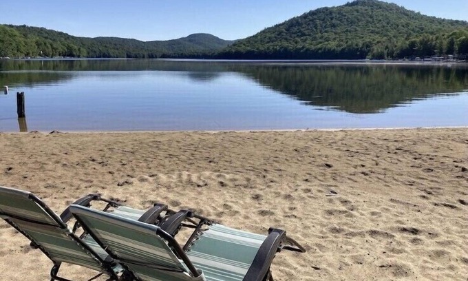 Caroga Lake House | Idyllic Lake Home with Private Beach and Gorgeous Views