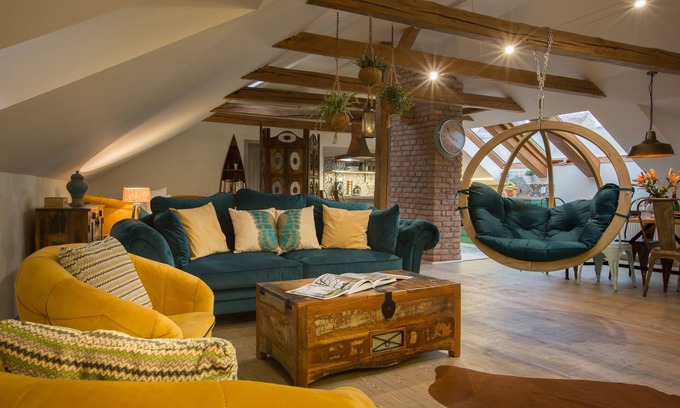 Prague 1 Apartment | Trendy 4-Star Old Town Boho Chic Attic with Breakfast