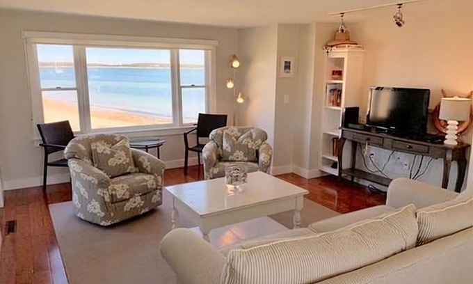 Hyannis Condo | Breathtaking Ocean View Condo - Steps from the Beach!