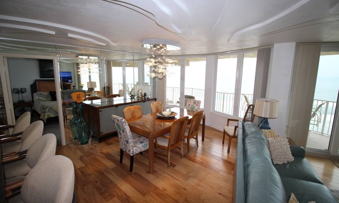 Daytona Beach Shores Condo | Beachfront Retreat: 3 Bedroom Oasis with Spa & Ocean Views