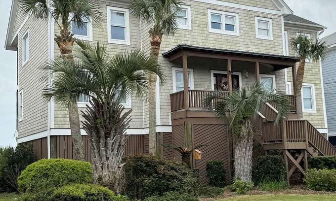 Folly Beach House | Beachfront Oasis with Panoramic Views and Elevator Access