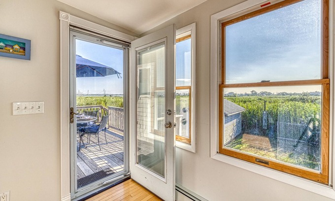 Mastic Beach House | Exceptional One Bedroom House with Narrow Bay Ocean Views