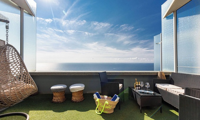 Cap d'Ail Apartment | Sea View Retreat Near Monaco with Spa and Pool Access