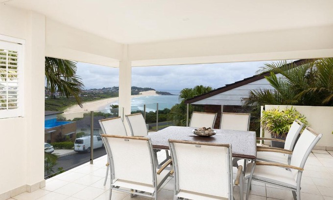Forster House | Discover One Mile House: Ocean View with Pool Access