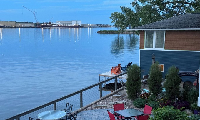 Sturgeon Bay Cottage | Unique Door County Boathouse with Lake Views Awaits You