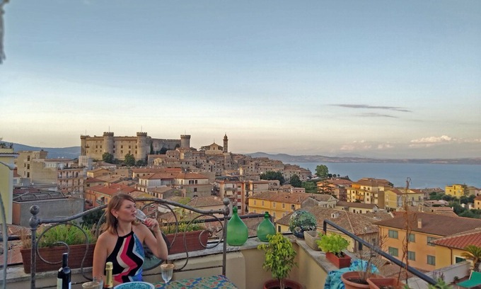 Lake Bracciano Apartment | Beautiful House with Panoramic Terrace in Bracciano