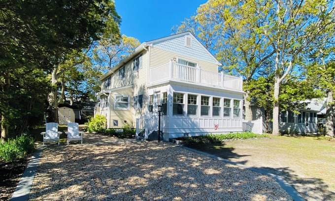 Cape May Point House | Steps from St. Peter's Beach: Family-Friendly Beach House