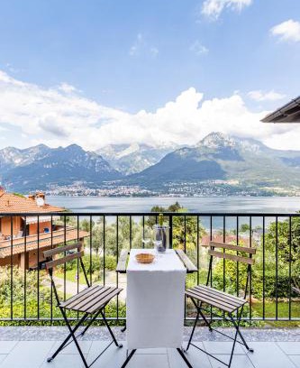 Oliveto Lario Apartment | Experience Lake Views at Il Balcone Vista Lago Near Bellagio
