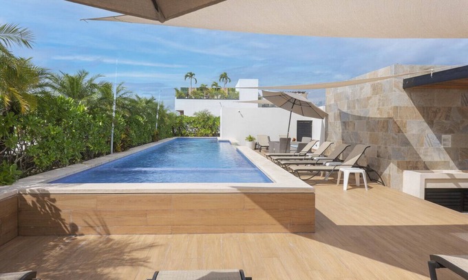 Jimenez Apartment | Discover Opal 104 in Playa del Carmen with Pool & Spa