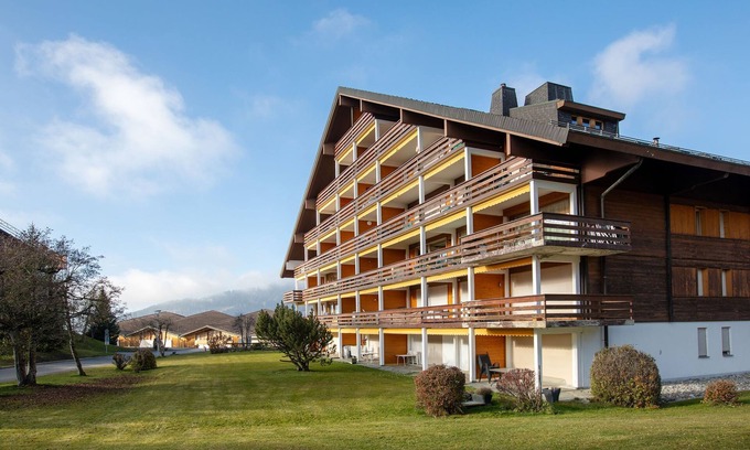 Villars-sur-Ollon Apartment | Relax at Opale 4 by Interhome with Spa and Lake Views