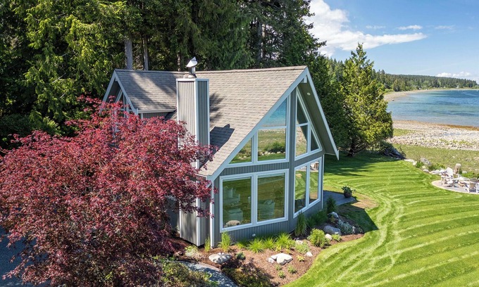 Union Bay House | Elegant West Coast Home with Private Waterfront & Spa