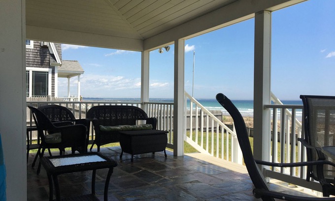 Wells Beach House | Step to the Beach: 10/10 Rated with Oceanfront Views