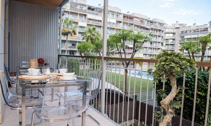 Poblenou Apartment | Explore Opening Doors Poblenou Flat with Pool and Terrace