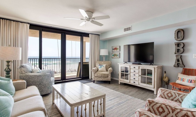 Orange Beach East Condo | Coastal Retreat at Wind Drift 209SW with Ocean View & Spa