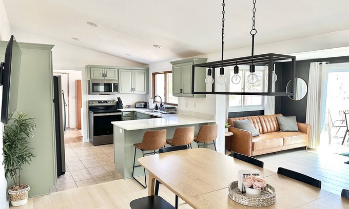 Fish Creek House | Inviting Retreat with Private Trails & Cozy Fire Pit