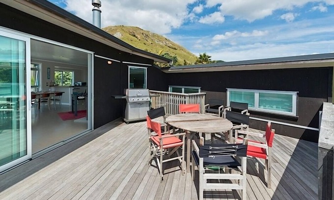 Opito Bay House | Serene Otama Oceanview Paradise with Pool & Family Amenities